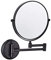 ZXXDSMYF Vanity Mirror Wall Mount, Bathroom Mirror 8inch Makeup Mirror Round Double Sided Cosmetic Mirror Extendable Shaving in Bedroom,Black_7X