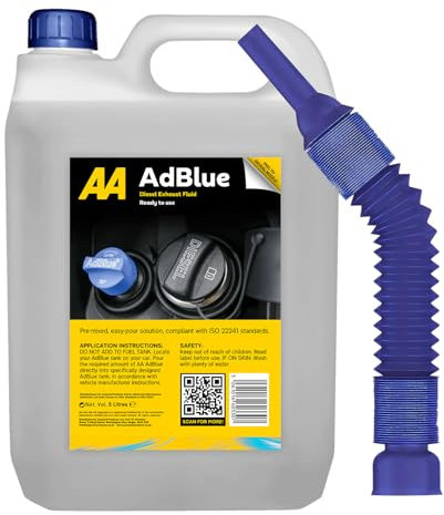 AA AdBlue Diesel Exhaust Fluid Additive, 5 Litres, Easy Pour Spout