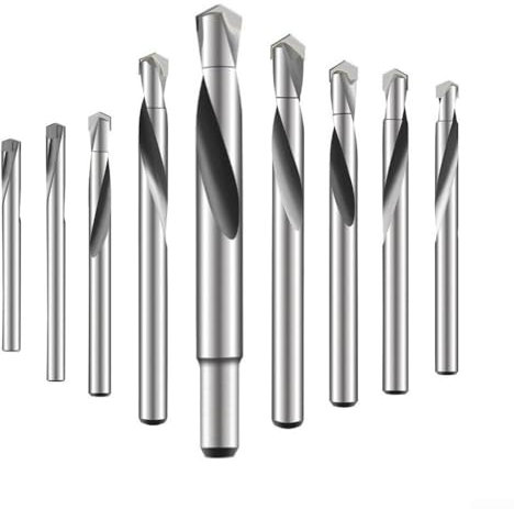 Allthingstore Juego de brocas de acero de carburo de tungsteno de aleación dura de acero inoxidable con resorte de acero inoxidable de 12 mm, juego de brocas de cobalto para acero inoxidable y metal
