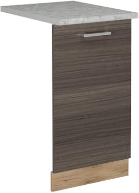 Vicco Tapa del lavavajillas R-Line, Gris Noble, 45 cm, ET Mármol