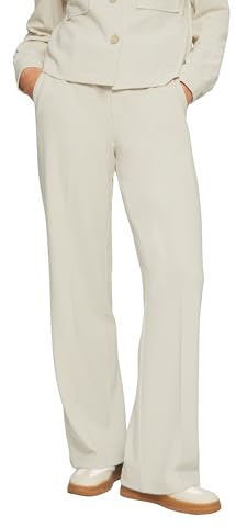 s.Oliver Damen Hose – Wide Leg, High Rise, Bügelfalte, Interlockjersey