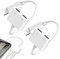 2 Pcs Adaptateur Iphone Jack,Adaptateur Lightning Jack vers 3.5mm Écouteurs Chargeur pour Iphone 14 13 12 Pro Max Prise Audio pour Apple pour Ipad Connecteur Casque,Cable Auxiliaire Voiture Iphone