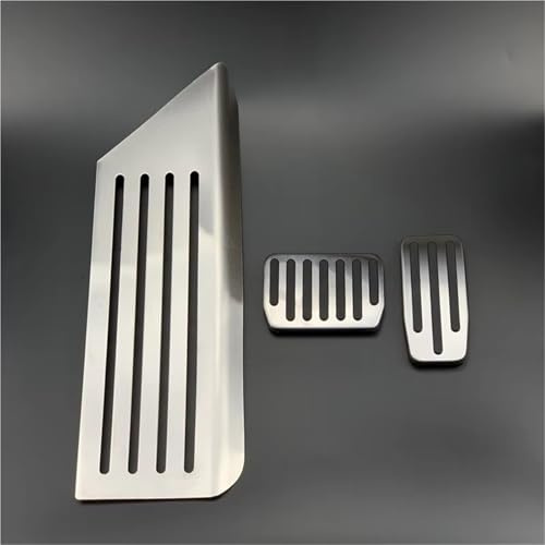 Fußpedal Für Tesla Für Modell Für Y Für Juniper 3 Für Highland 2021-2025 Rutschfeste Aluminium-Bremsbeschleunigerpedalabdeckungen Zubehör Fußpedal(Kit 3pcs)