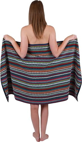 Betz Badetuch XXL Duschtuch Saunatuch Strandtuch 100% Baumwolle Karo BUNT 80x150cm