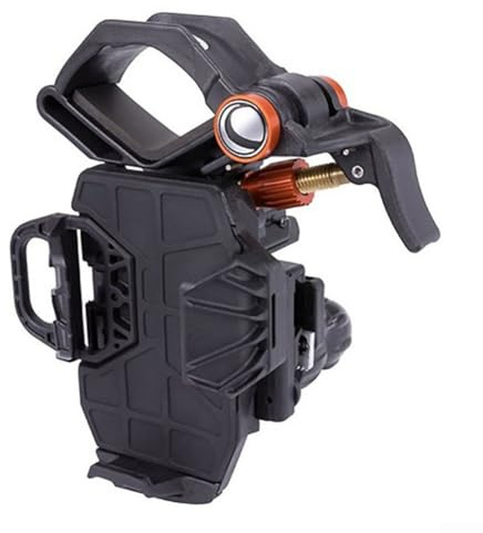 Nexbrill Adaptateur de support de téléphone pour télescope avec réglage à 3 axes pour jumelles, monoculaires, lunettes d'observation, s'adapte aux oculaires de 35 à 60 mm, support de smartphone en