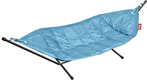 Fatboy® Headdemock Hängematte Jeans Hellblau | Hängematte für Zwei mit Gestell | Outdoor geeignet für Garten & Terrasse | 270 x 138 cm