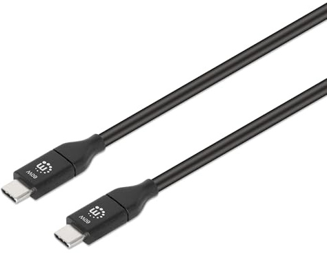 Manhattan 353526 USB-C 3.1 Gen2 Kabel ( Typ C-Stecker / Typ C-Stecker ) 1m 3A schwarz