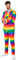 Suitmeister Costumes Quotidiens pour Homme avec imprimés Amusants-Ensemble Complet : Veste, Pantalon et Cravate d'affaires, Arc-en-Ciel, Taille