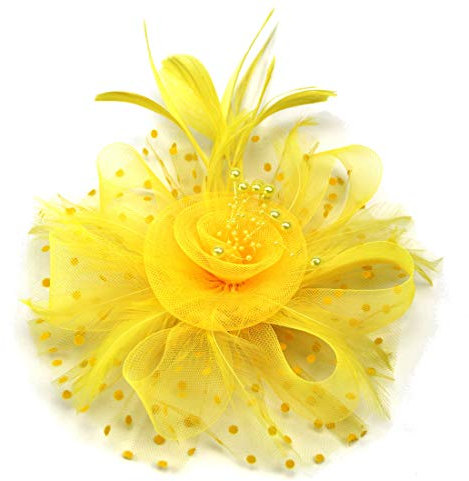 Ulalaza Frauen Fascinators Hut Haarspange Feder Hochzeit Braut Cocktail Hut Derby Kirche Bankett f¨¹r M?dchen