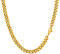 PROSTEEL Herren Hip-Hop Kette 6mm breit Panzerkette Halskette 55cm/22 in. 18k vergoldet kubanische Gliederkette Link Chain Necklace trendig Schmuck Accessoire für Männer Frauen