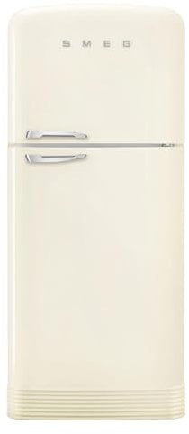 Smeg Right Hand Hinge FAB50RCR5 80/20 Frost Free Fridge Freezer - Cream - E Rated