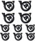 UAYESOK Surveillance Earpiece D Shape Walkie Talkie Headset with PTT Mic Microphone for 2 Pin Motorola CP040 DP1400 GP68 GP88 GP300 CT150 Pro1150 MidlandG15/G18 Hyera Two Way Radio (10 Pcs)