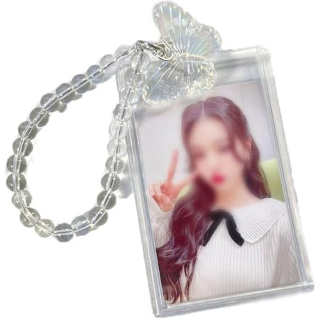 Baokuan Acryl -fotokartenhalter Schlüsselbund -id -auszeichenhalter Transparenter Id -kartenhalter wasserdichte Fotokartenschutz Für Schul -id -büro -id -zugangskarte Für Frauen Mädchen