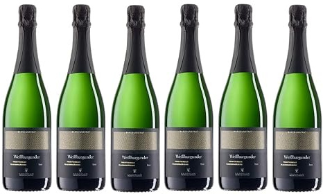 6x 0,75l - WV Freyburg-Unstrut - Weißburgunder-Sekt - brut - Saale-Unstrut - Deutschland - Schaumwein trocken