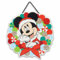 Open Road Brands Disney Mickey Mouse Weihnachtskranz zum Aufhängen, Holz, Wanddekoration – niedliche Micky-Maus-Weihnachtsdekoration für Zuhause