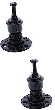 Homoyoyo 2st Treppen Halterung Halterungen Für Decksgeländer Regale Aus Edelstahl Schwarzer Ständer Strapazierfähige Handlaufhalterungen Leitplanke Schlauch Rostfreier Stahl Eisen Hardware