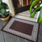 Fit Even Greeky Door Mat – Non-Slip Washable Doormat, Heavy Duty Welcome Dirt Trapper, Water Absorbent Floor Mat for Indoor/Outdoor Use, Front Entrance, and Kitchen (Brown & Cream, 50x80 cm)