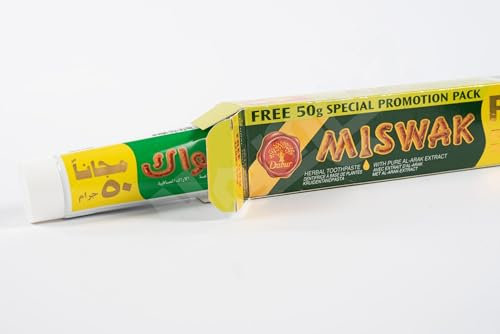 Zahncreme aus Kräutern und Miswak, fluoridfrei, 154g Packung