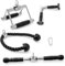 KOMFOTTEU 4 Accessori per Macchina a Cavi, Impugnature Palestra Set Multifunzione con Corda per Tricipiti, Triangolo Pulley per Palestra, Maniglia a V, Barra Tricipiti Dritta, Allenamento in Gym