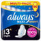 Always Maxi Night Binden Mit Flügeln (Größe 3) 12 Stück, Bis zu 100% Schutz, einzeln verpackt