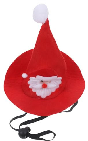INOOMP Weihnachtliche Hundemütze Für Kleine Und Mittelgroße Haustiere Dekorative Santa Claus Kopfbedeckung Für Festliche Anlässe Fotorequisiten Und Partys