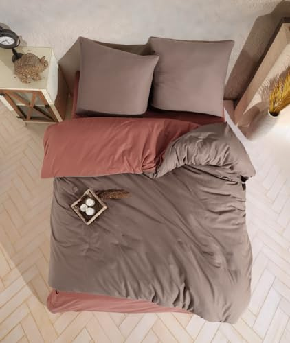 nordqueen Belmond Bettwäsche 135x200 cm 100% Baumwolle Bettbezug aus Atmungsaktive ÖkoTex Zertifiziert Bettwäsche-Set mit Kissenbezug 80x80 cm (V4, 135x200 cm)