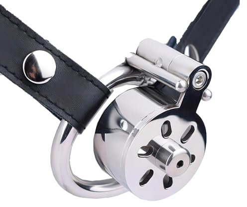 Peniskäfige mit Spreizern Keuschheitskäfige aus Metall mit Passenden Schraubenschlüsseln und Gebogenen Ringen Sexspielzeug für Männer Chastity Cage für das Training des Penis (50mm,Tragbar)