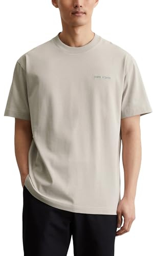 Marc OߴPolo Herren T-Shirt aus Bio-Baumwolle Relaxed Fit, Grau (Misty Grey), XL