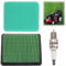 CLKE 17211-ZL8-023 Air Filter Spark Plug Set for Honda GCV135 GCV160 GC135 160 HRB216 HRS216 HRR216, Air Filter, Replacement Air Filter Kit, Mower Parts
