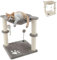 Beltom® Tiragraffi per Gatti 45 cm. Parco Gioco Giochi GRAFFIATOIO SISAL Cuccia Albero Gatti Tira Graffi Palestra - Grigio