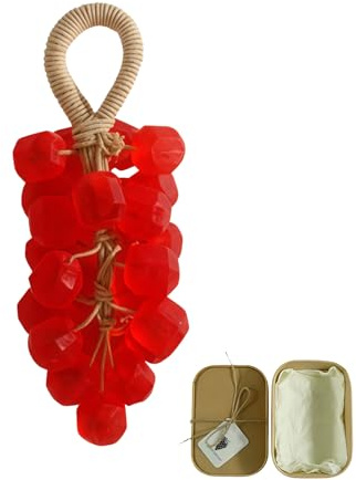 Handgemachte Seife, Seife Natur Bio, Handseife Fest, Traubenform Seifen, Sanfte Reinigung, Handseife Duschseife, Kaltverfahren, mit Schlüsselband,Feste Seifen Geschenk für Männer Frauen (D)