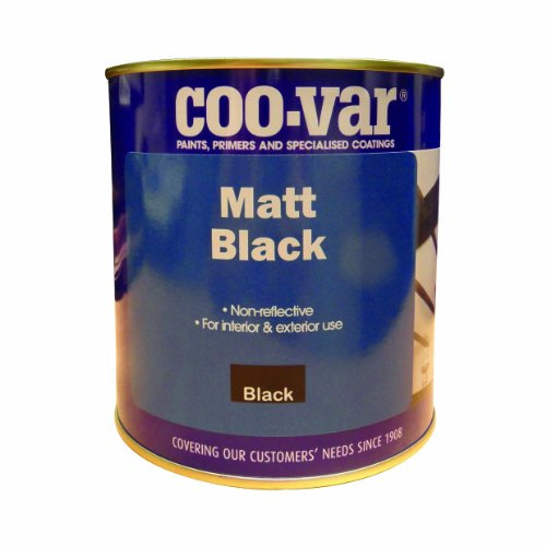 Coo-Var Matt Black Oil Based - Matt Finish - 1 Litre