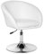 AMSTYLE Design Relaxsessel SPM2.158 Loungesessel Kunstleder Cocktailsessel weiß, Sessel Drehbar, Esszimmerstuhl 120 kg, Clubsessel Leder-Optik, Drehstuhl Modern, Loungesessel Wartezimmerstuhl