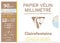 Clairefontaine 97553C - Packung mit 12 Bogen Millimeterpapier 90g, DIN A4 21x29,7 cm, 4-fach gelocht, ideal für die Schule und technische Zeichnungen, sehr widerstandsfähig, Weiß, 1 Pack