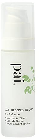 Pai Skincare | ALL BECOMES CLEAR Blemish Serum with Copaiba & Zinc, Reduces Breakouts Without Dryness or Irritation. B-Corp, Natural, Vegan & Cruelty-Free. 30ml