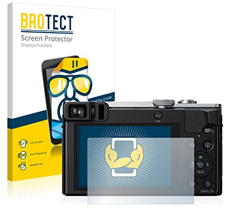 BROTECT (2 Stück Schutzfolie für Panasonic Lumix DMC-TZ71 Displayschutz Folie Made in Germany, Ultra-Klar