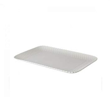 la Porcellana Bandeja de pastelería Momenti, Porcelana, Blanco, 20 x 13 x 2.5 cm