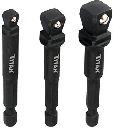 Titan Impact Wobble Socket Adapter Set 1/4, 3/8 & 1/2 Drive