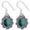 Ohrringe 925 Silber Malachit grüner gestreifter Stein Edelstein Ohrhänger echt Silber Damen Sterling Silber Hänger Geschenk (MOH-113-10)