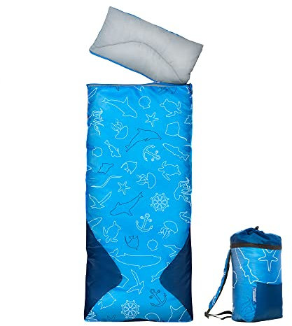 outdoorer Kinderschlafsack Dream Sailor Baby, Kind und Meer Edition