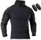 WISEONUS Airsoft Paintball BDU Langarmhemd Taktisch Camo T-Shirts mit Ellbogenschutz für Armee Schießen Jagd War Game