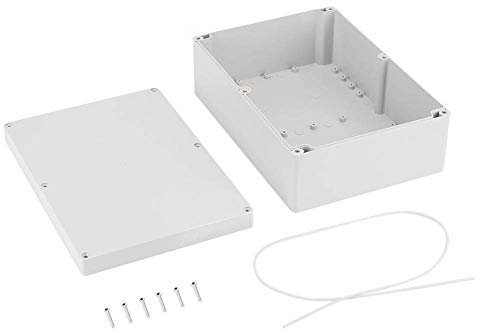DIY Anschlussdose, ABS Anschlusskästen Wasserdicht Staubdicht IP65 Abzweigdose Projekt Koffer Abzweigkasten für Zeitgeber Verlängerungskabel Kabeltrommeln Steckerleisten Leuchten 263 * 185 * 95 mm