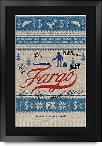 HWC Trading A3 FR Fargo Martin Freeman Geschenke gedruckt Autogramm Bild für TV-Fanartikel Fans Signed - A3 Eingerahmt