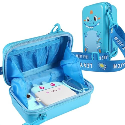 Leayjeen Kameratasche kompatibel mit VTech Kidizoom Creator Cam Videokamera und Vtech Kidizoom Kamera-Zubehör (blau)