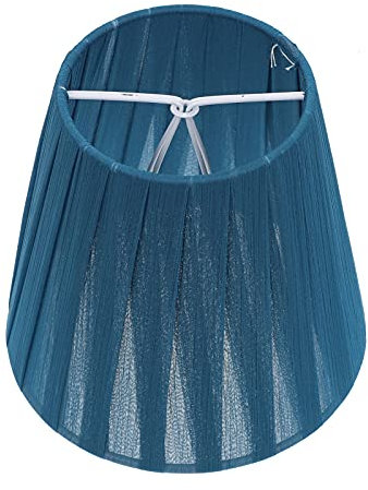 ibasenice Blaue Lampenschirm Kleine Lampe Schatten Barrel Stoff Nordic Dekorative Lampenschirm - und wasserdichte Abdeckungen für Tisch Licht Kronleuchter Wand Decke Lampe
