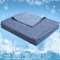 CHOSHOME Sommerdecke Kühldecke 150x200cm, mit Japanische Q-Max 0,45 Kühlfasern, 2 in1 Selbstkühlende Decke Leichte Kuscheldecke für Menschen Doppelseitige Verwendung Wohndecke, Blau