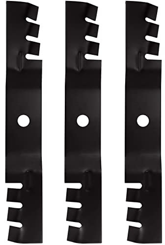 Autsurles Rasenmähermesser-Set für John Deere Scotts 121,9 cm Decks M113517 M115495 (gezahntes Mulchen)