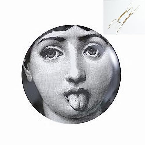 Beccalame Dekorative Teller, handgefertigt, Keramik-Ornament für Zuhause und Büro, Wanddekoration (mit Aufhänger) (F11)