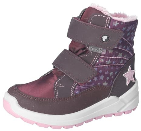 RICOSTA Mädchen Winterstiefel GISA, Kinder Boots, Weite: Mittel, lose Einlage, Sympatex, vegan, gefüttert, wasserdicht, warm, brombeer (380), 34 EU