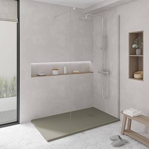 KOES - Receveur de douche en résine modèle NILO – 80x170 – Gris quartz RAL 7039